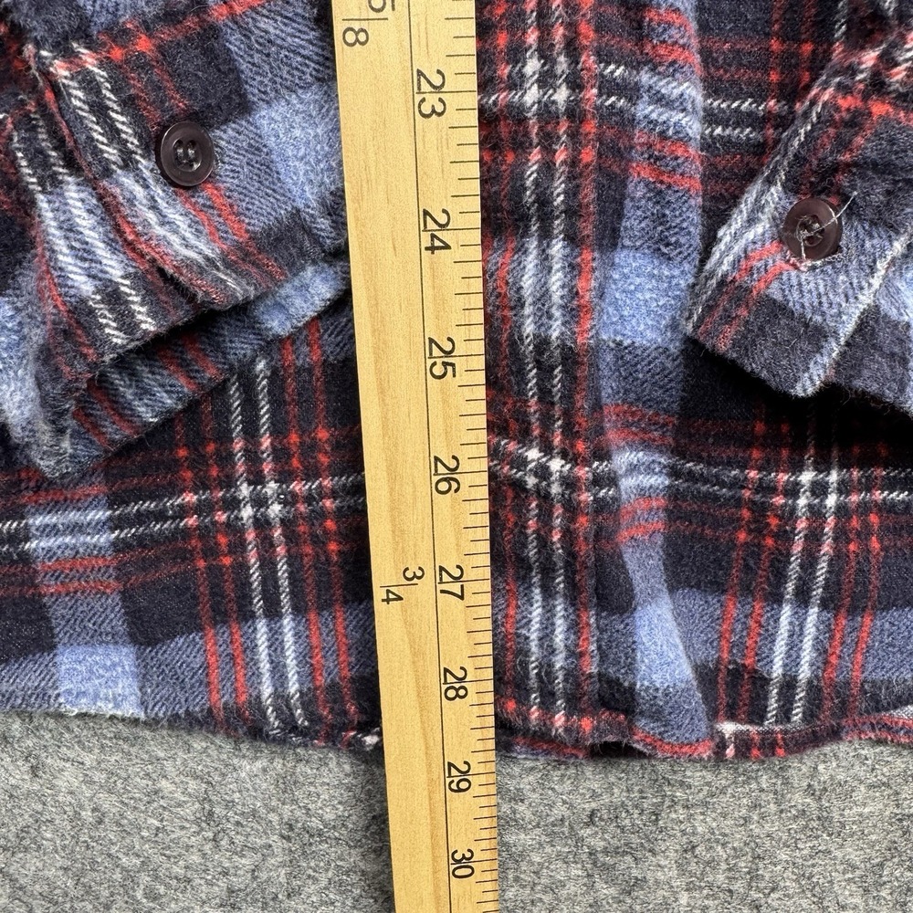 McGregor Bagpiper Flannel Shirt Men's‎ L Red/Blue Plaid Retro Soft Y2K Heritage - Picture 3 of 6